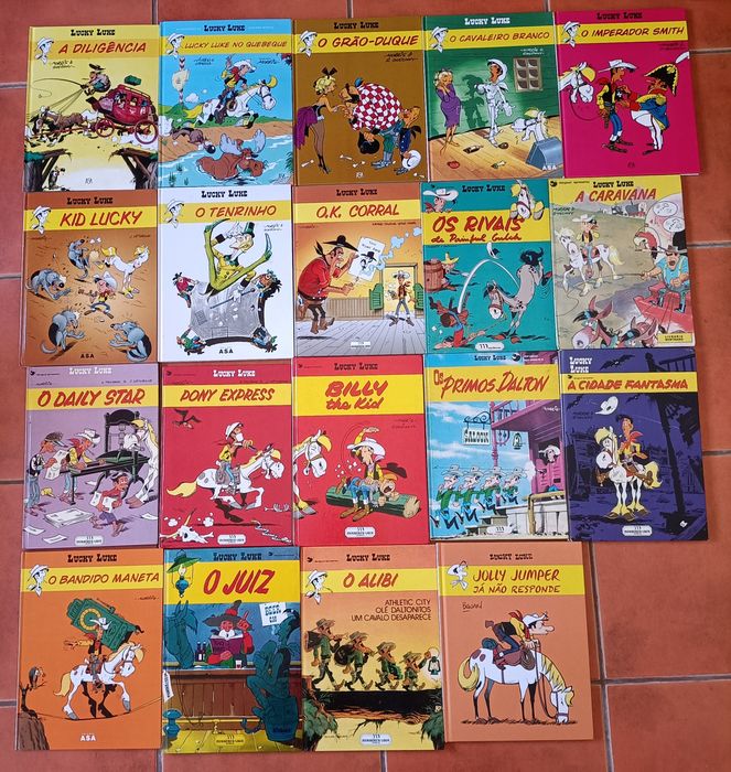 56 Livros Lucky Luke, Chick Bill, Os Túnicas Azuis