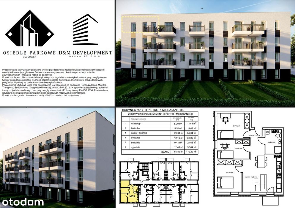 65,85 m² | 4.pok | Balkon | Specjalna Oferta! - Widok 2