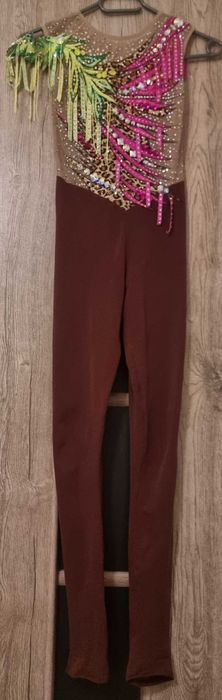 Strój startowy do gimnastyki artystycznej kostium kombinezon