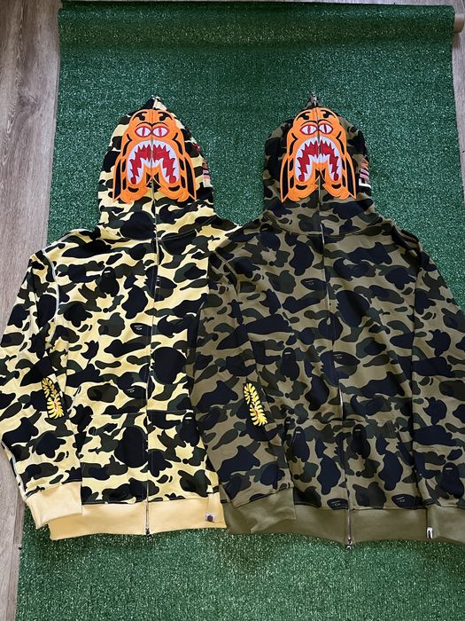 2 КОЛОРИ НОВІ Bape Tiger A bathing Ape zip hoodie drip