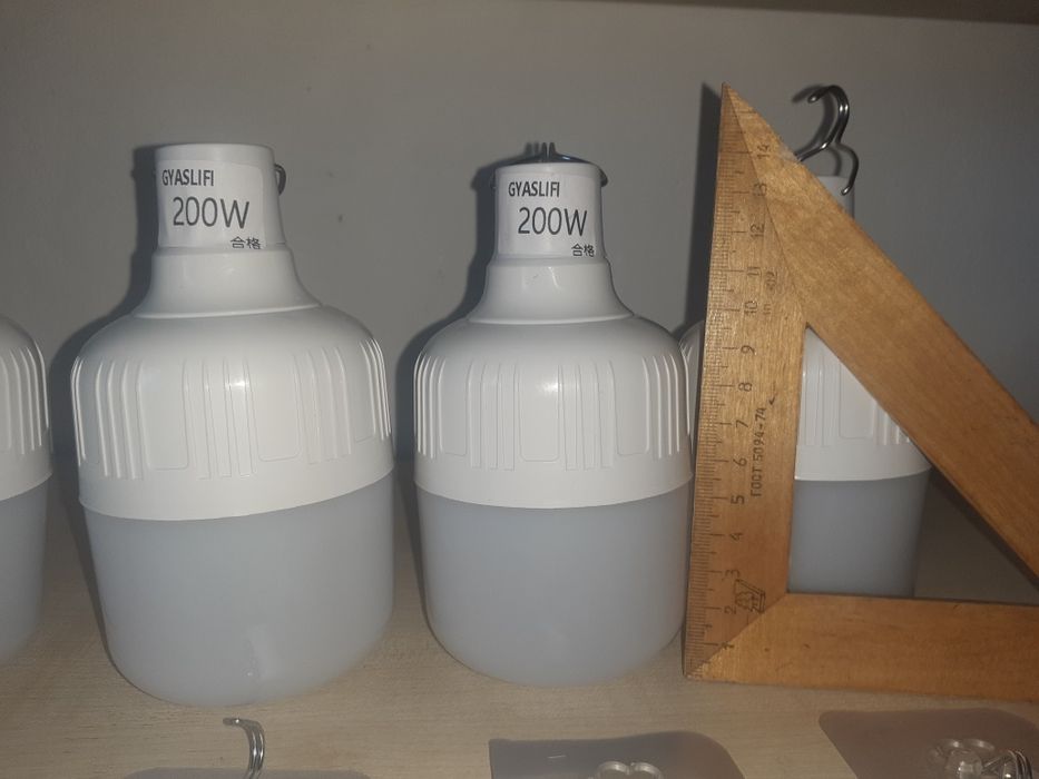 Лампа кемпінгова акумуляторна 100вт, 200вт.300вт.