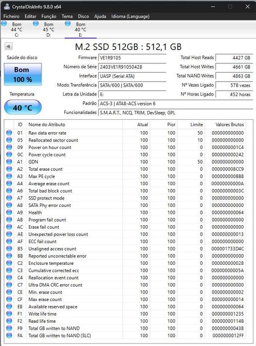 M.2 SATA SSD 512 GB511094141014528001