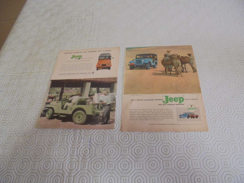 Publicidades antigas de 1959 do Jeep Willys