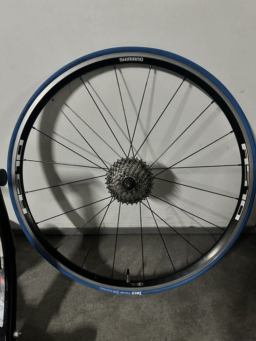 Rolo de treino Elite Force + roda shimano com cassete de 10velocidades