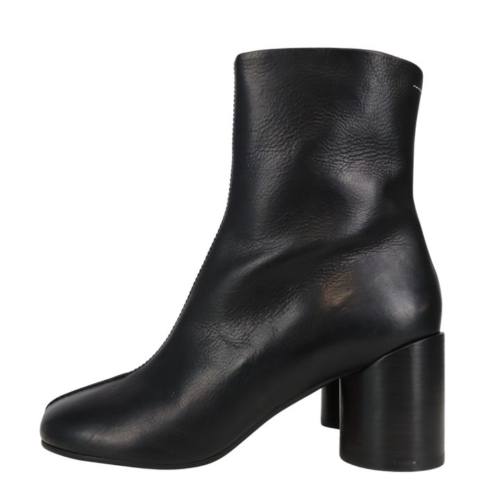MM6 Maison Margiela Buty damskie Botki Rozmiar 41 Czarne skórzane botki SCH5383