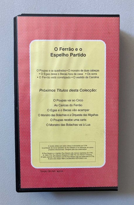 [VHS] Rua Sésamo: O Ferrão e o Espelho Partido (não testado)