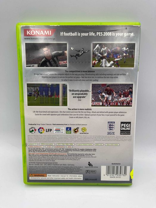 Pro Evolution Soccer 2008 Xbox 360