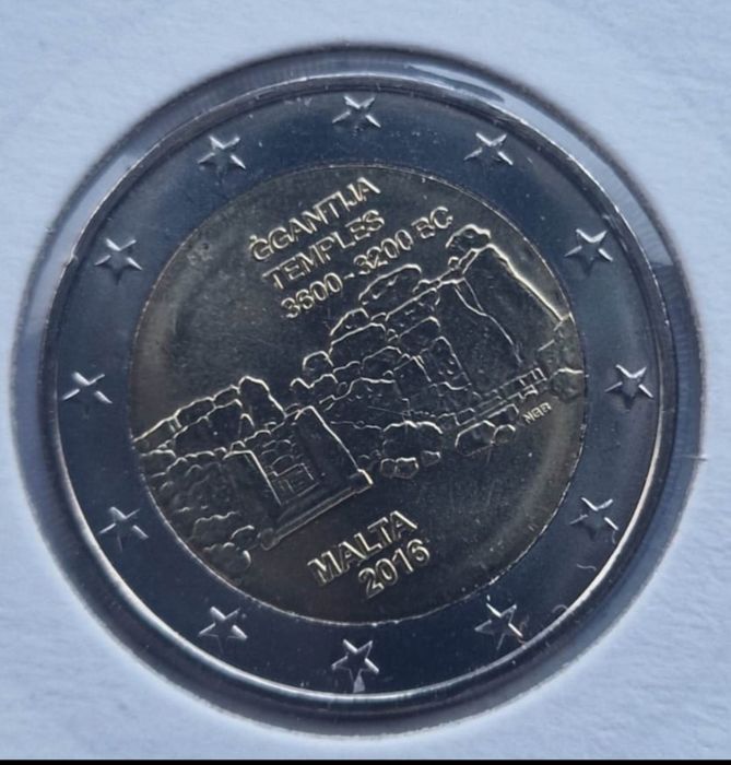 Moeda comemorativa Malta GGantija unc.