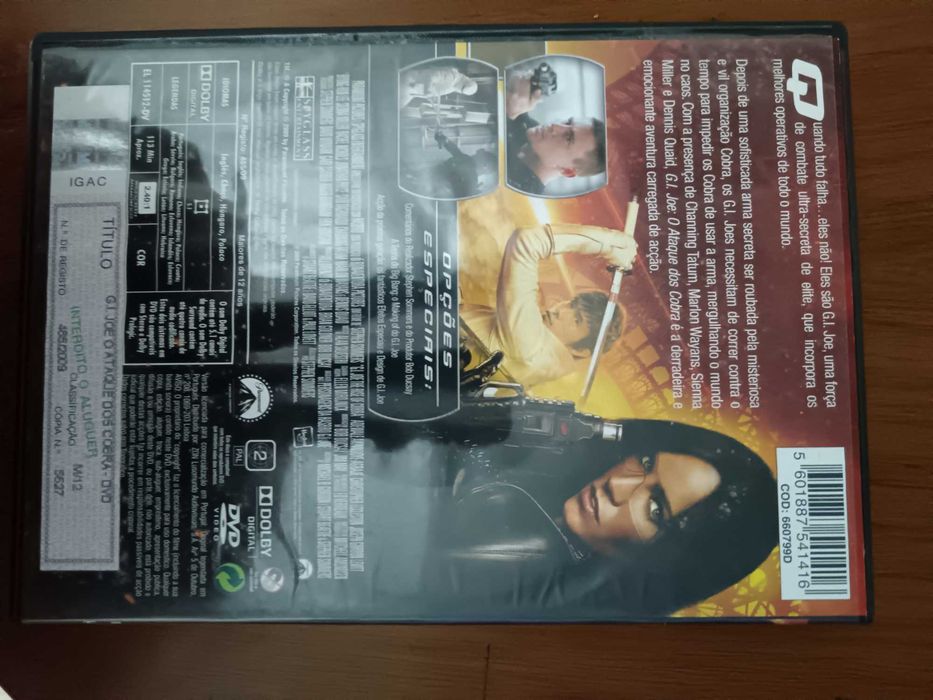 filme dvd original - g i joe -  o ataque dos cobra