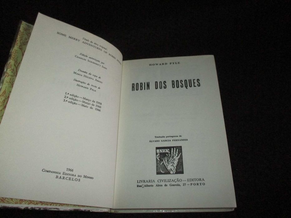 Livro Robin dos Bosques Howard Pyle