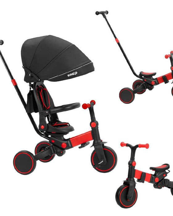 Велосипед коляска велобіг 3 в 1 Батьківська ручка Складається беговел