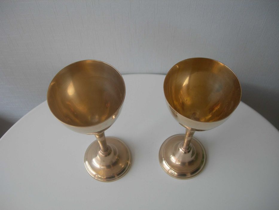 Бокалы, бронза, Англия, большие, пара