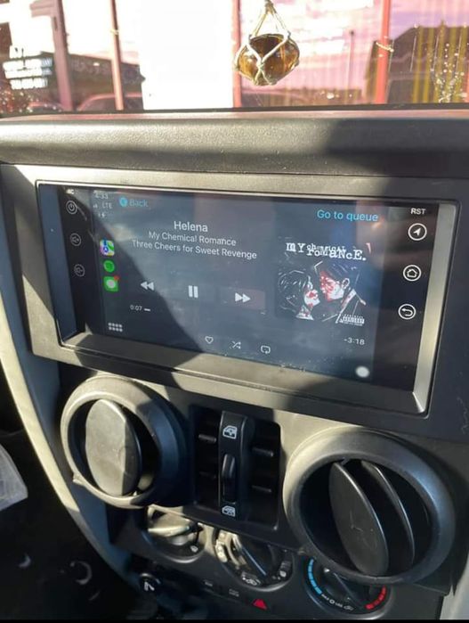 Rádio Android 14 com GPS Jeep Wrangler, Cherokee, Compass (Artigo Novo