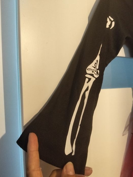 Strój halloween dla dziewczynki, sukienka, kościotrup  116-128cm