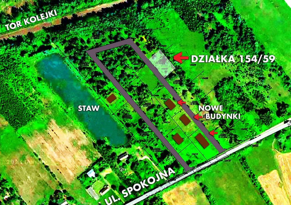 Działka w Uwielinach, w gminie Prażmów pod Warszawą. 1013 m kw. - Widok 6