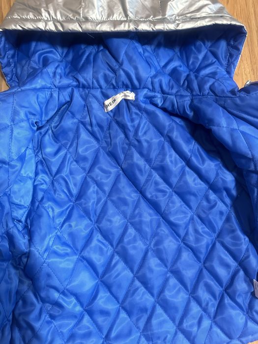 Shein срібляста осіння куртка для хлопчика 2-3 роки