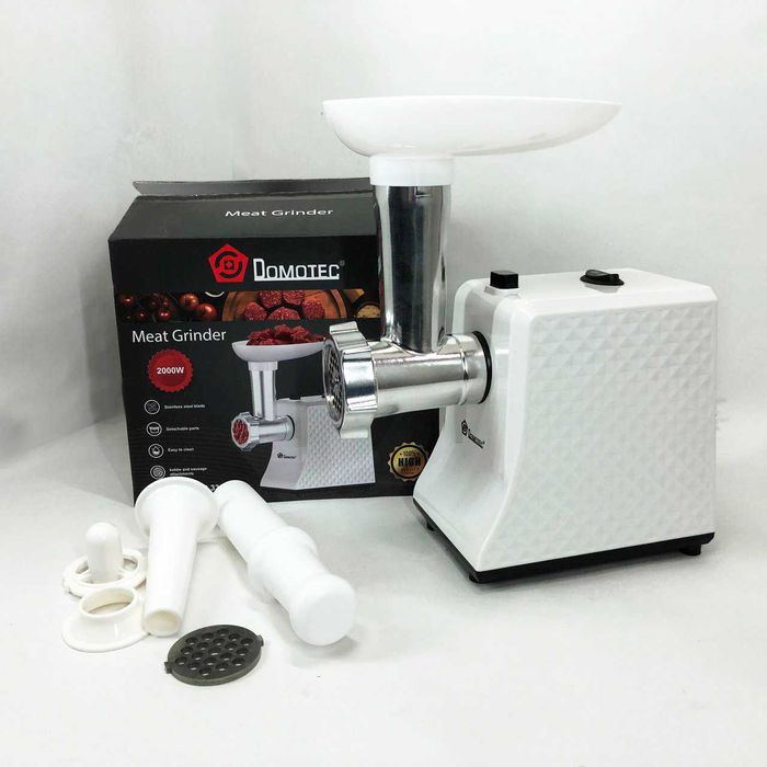 Компактная электро мясорубка Domotec с реверсом. Для мясников!