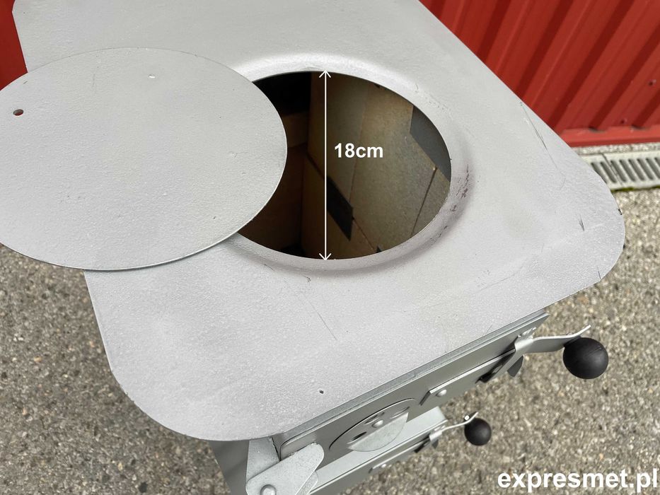 Rura dymowa kolanko piecowe rozeta kominowa obejma do rury fi120 radiator Piec koza MAXXI 17 CEGIEŁ, WZMOCNIONY BL.3mm! piec koza warsztatowy łopatka