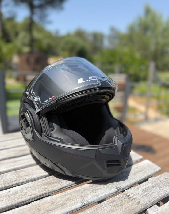 Capacete modular LS2 FF906 Advant preto mate, tamanho S