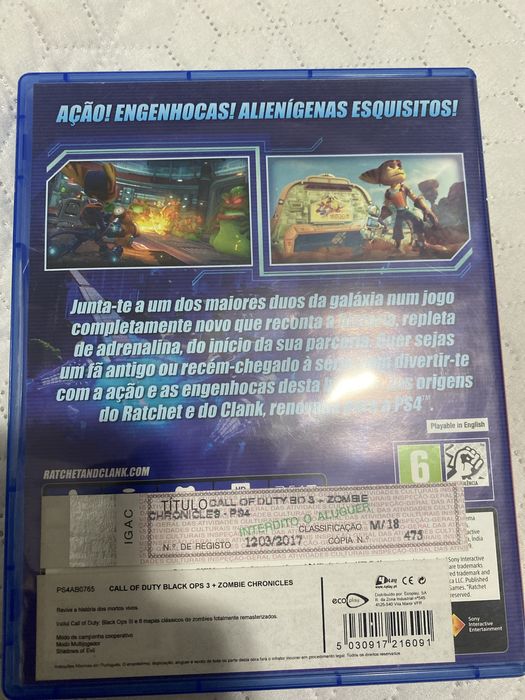 Jogo Ratchet E Clank PS4