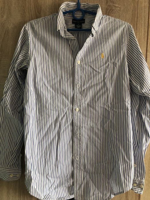Slimowana meska koszula w paski ralph lauren s