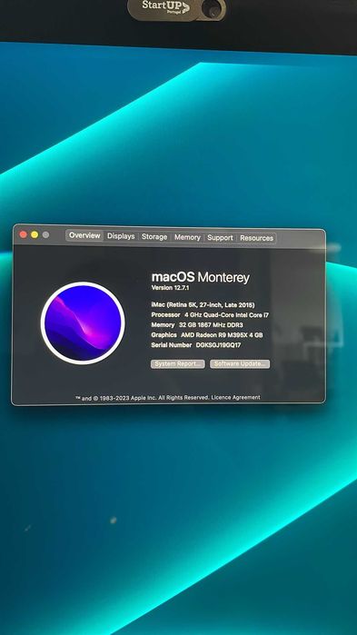 Imac 27'' 2015 Retina | 4Ghz Quad-Core Intel i7 | 32 Gb RAM