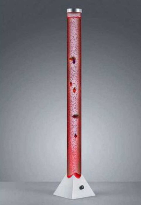 Lampa lampka LED wysoka 130 cm świecące rybki