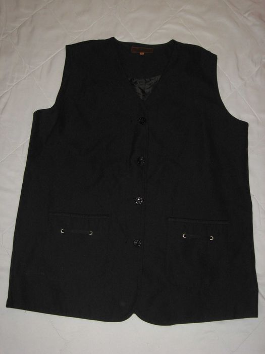 kamizelka damska duża XL czarna dwie kieszenie Franztex