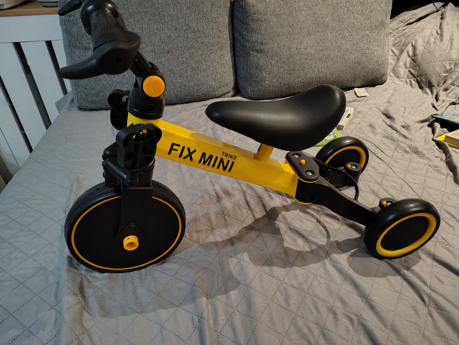 Rowerek biegowy trójkołowy 3W1 jezdzik, rower z pedałami