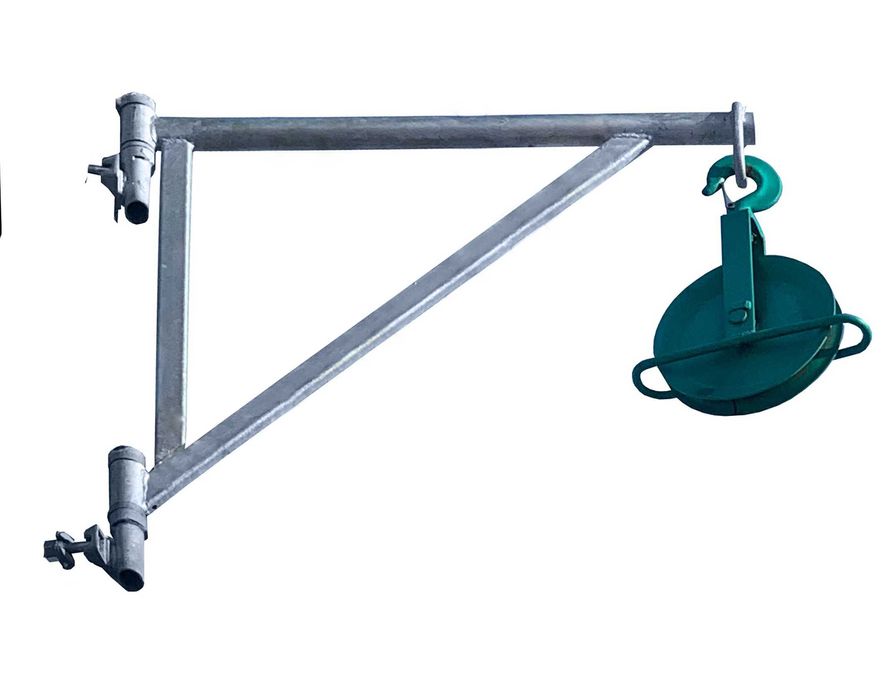 Wysięgnik Rusztowania plus Zbocze Hakowe ZESTAW bloczek wyciąg hak