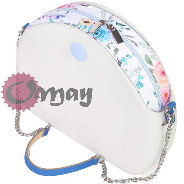 organizer OBAG MOON LIGHT róże pastelowe błekit wkład 2 kieszenie OMAY