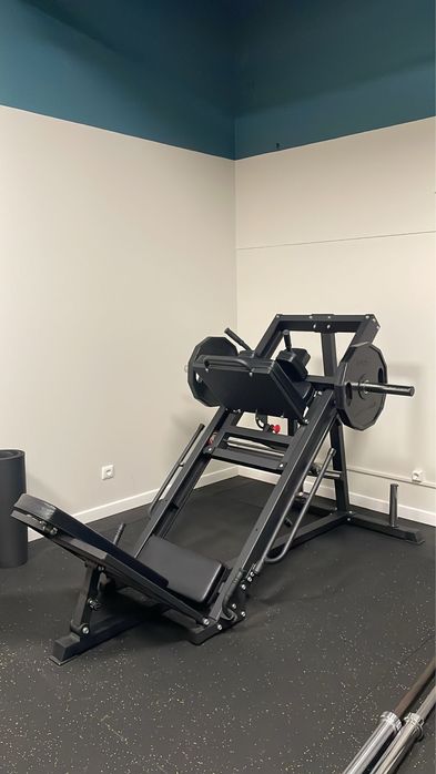 Leg press com pesos livres