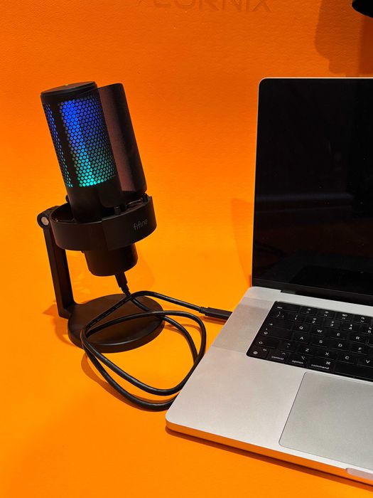Мікрофон настільний кольоровий для відеоблогера FIFINE A8 PLUS