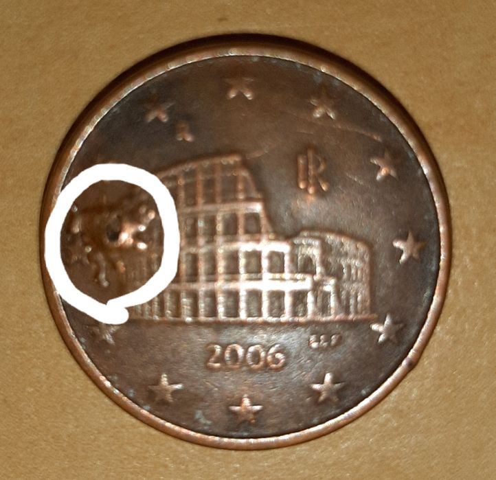 Moeda 5 centimos Única.