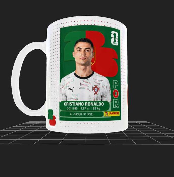 Campanha Canecas para os Fãs de Cristiano Ronaldo e do Stitch , dá para personalizar com a pessoa Stock Limitado