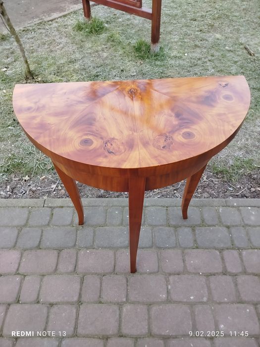 Konsola w stylu Biedermeier- czereśnia.