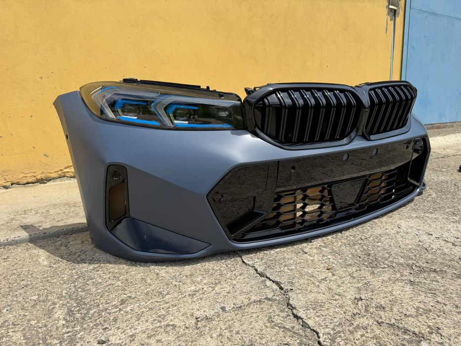 Морда Комплект рестайлинга передней части BMW 3 G20 m340 m paket Бампер комплектный Фара ОБВЕС