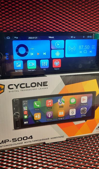 Автомагнітола Cyclone MP-5004 Android auto/ Carplay