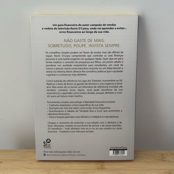 Livro Kevin O’Leary “A Verdade Nua e Crua sobre Homens, Mulheres e Dinheiro”