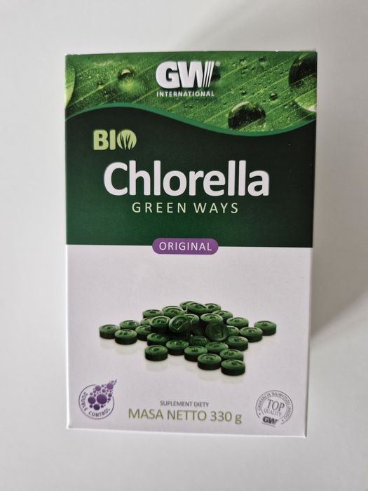 BIO CHLORELLA Green Ways 330 g 1320 tabletek ORIGINAL (3 sasz.) ZIELONKI