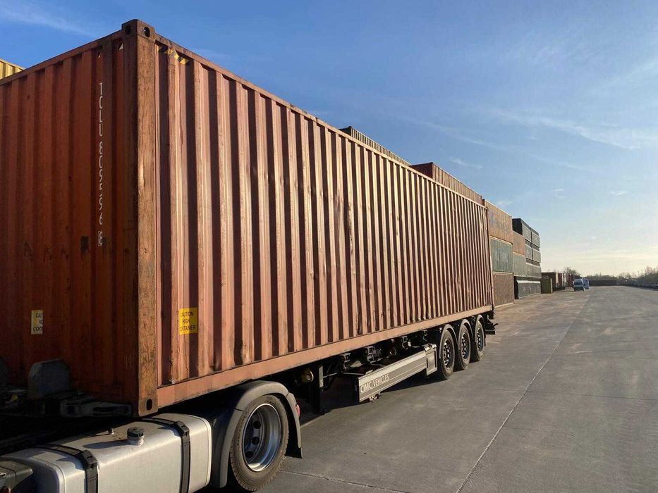 Kontener Morski 40 HC Transport Nowogard Rozładunek