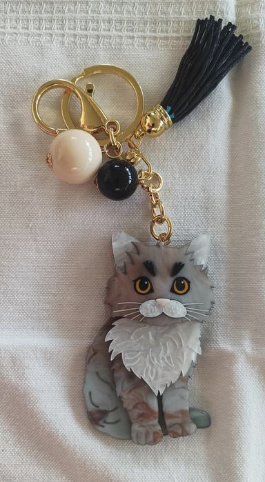 Porta-chaves Gato e Cão