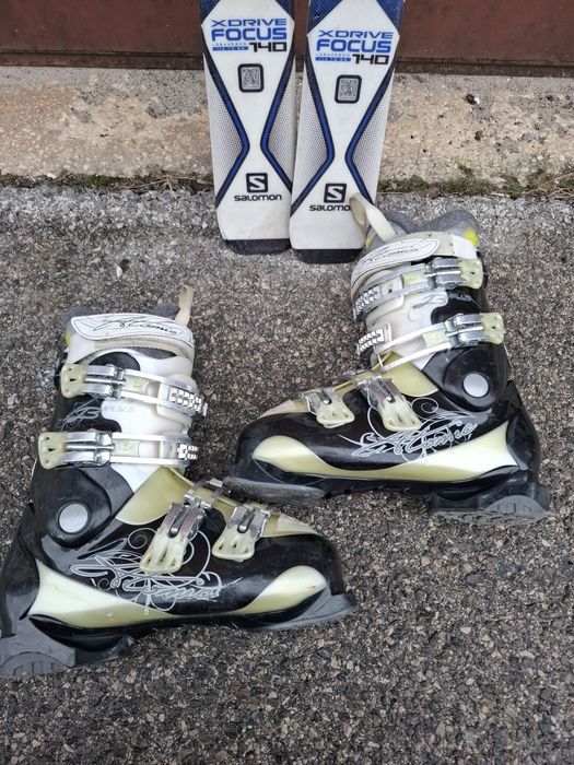 Zestaw damski narty Salomon 140 cm Buty 37