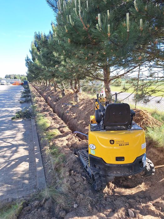 Usługi minikoparką wiertnica