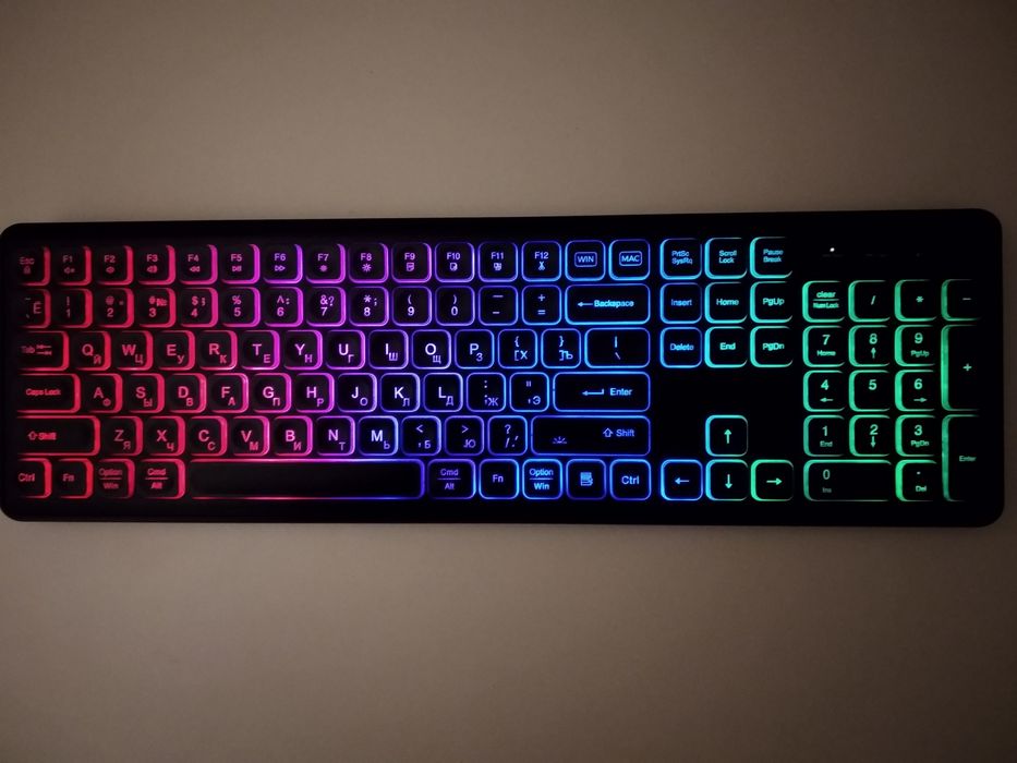Беспроводная клавиатура и мышь JOMAA KL1 RGB-подсветка