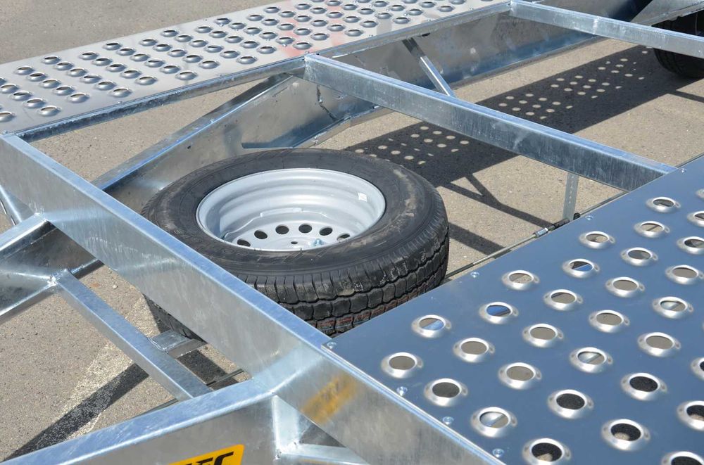 Лавета PRAGMATEC тривісний для перевезення двох авто, лафет, прицеп