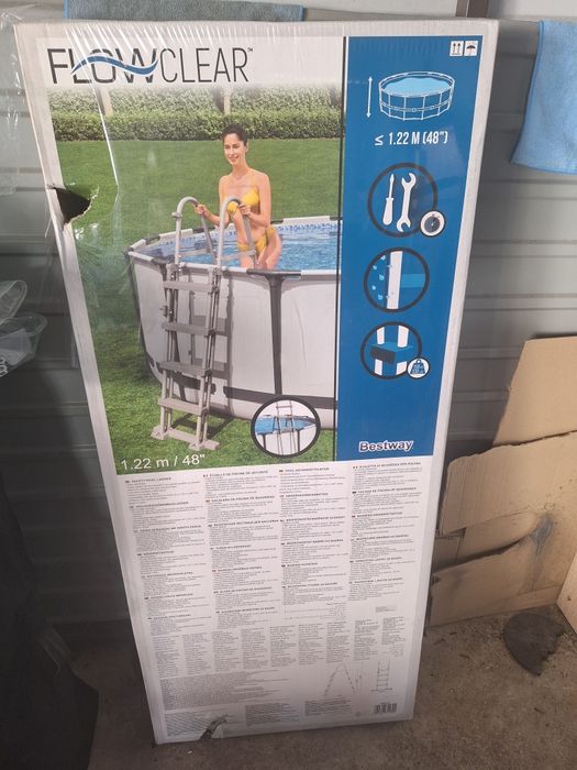 Dwustronna drabinka do basenu 122 cm  BESTWAY