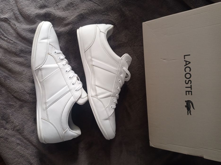 Buty Lacoste Chaymon rozmiar 43 białe skórzane Nowe męskie 27,5 męskie
