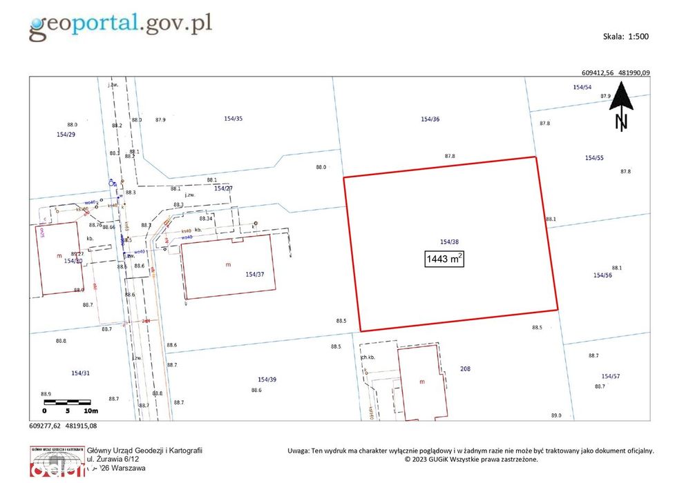 Działka budowlana 1443 m² – cisza, brak ruchu, MPZP | Błonie, Achera - Widok 6