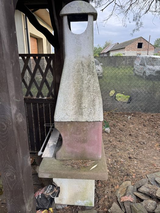 Grill betonowy, piec kamienny do ogrodu, kominek